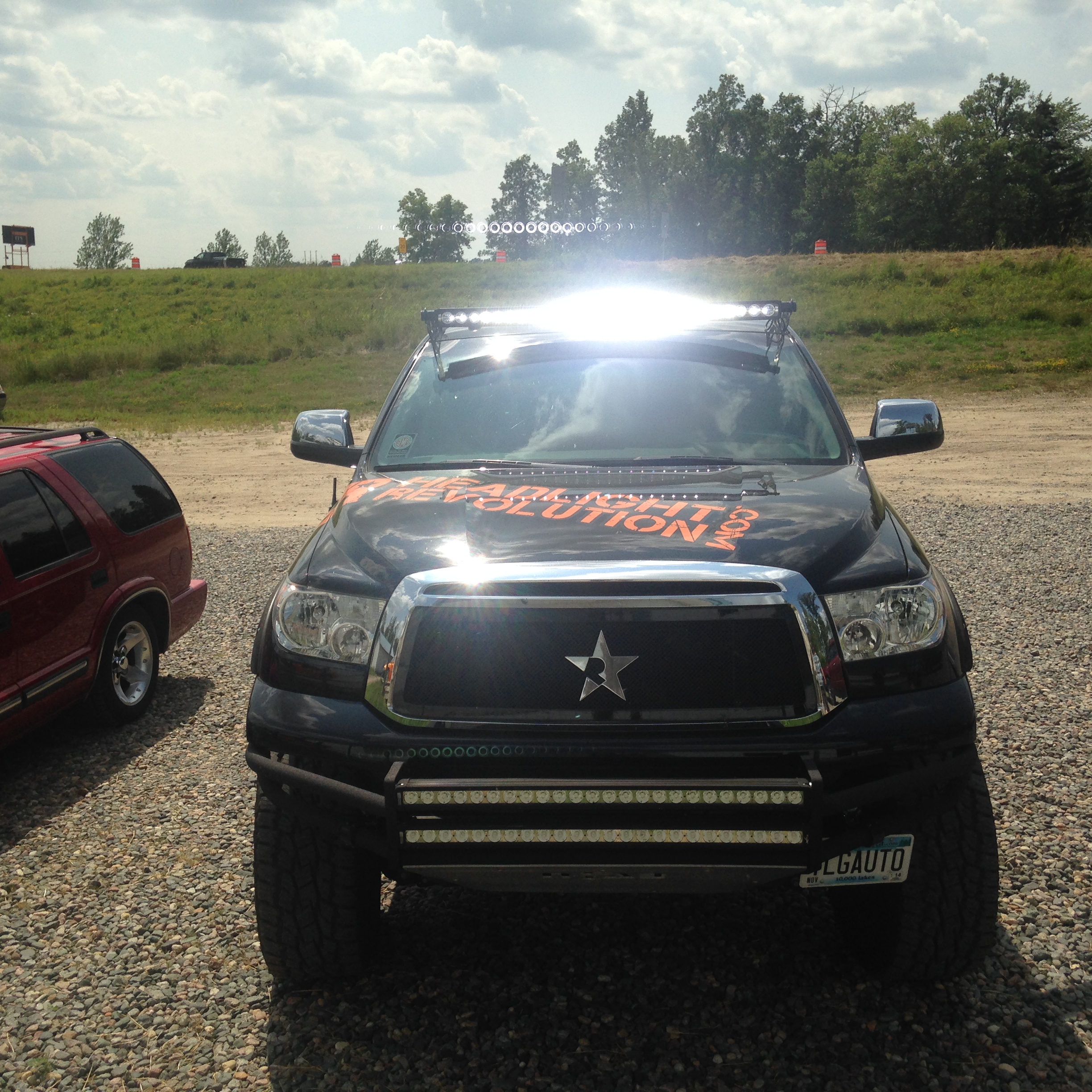 How to install an LED light bar on the roof of my truck